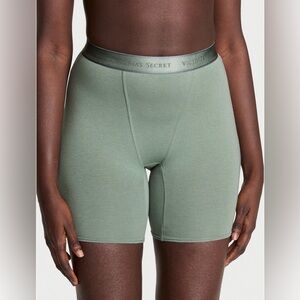 Victorias Secret Logo Cotton High-Waist Boxer Brief Panty Short Underwear. NWT